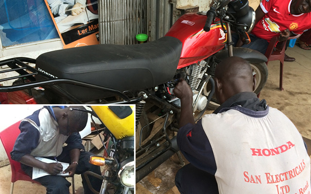 Honda motorcycle warranty service in Kenya